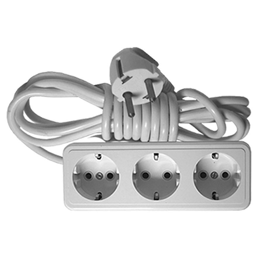 Удлинитель 3-местный, 10 метров