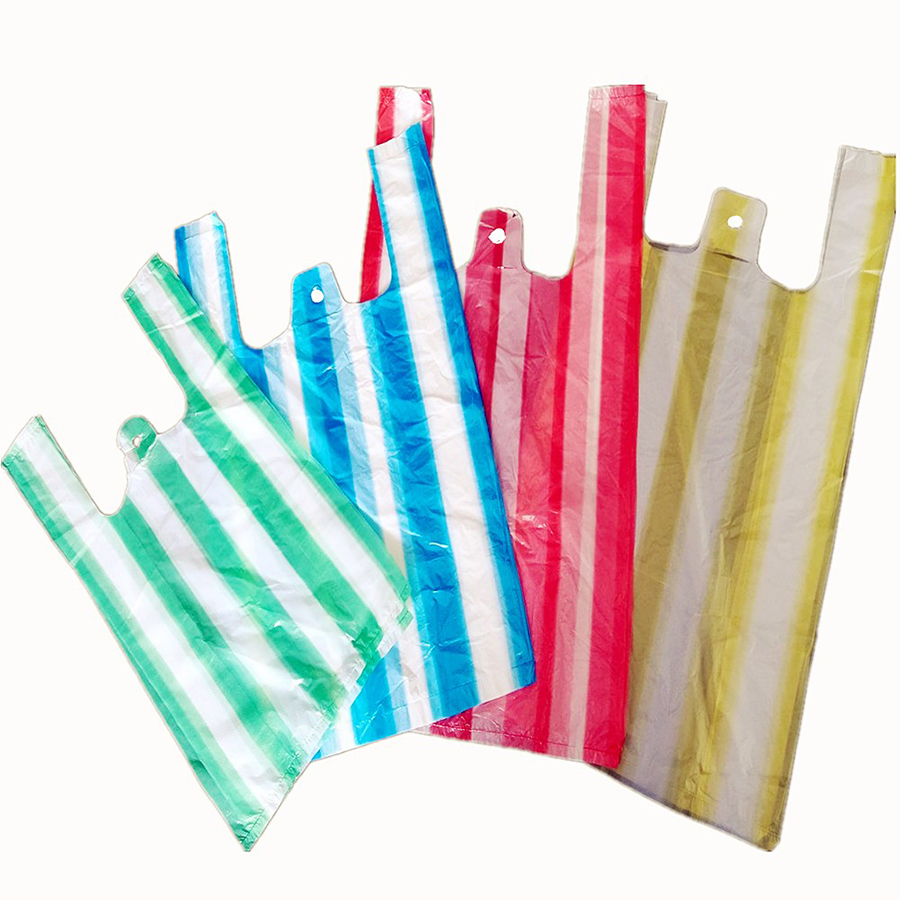 Пакет тип «майка» 300*500 «полоса»