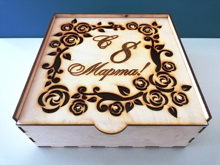 Шкатулка квадратная №3