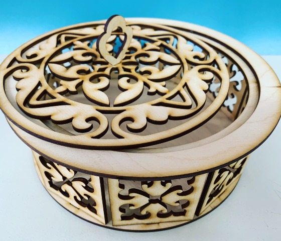 Шкатулка круглая № 3