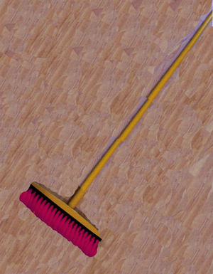 Щетка комбинированная 3 рядная (286 мм) Ф24,5х1300 с черенком