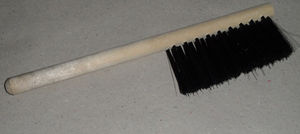 Щетка сметка деревянная цилиндрическая колодка (синтетика) машинной кустопосадки