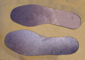 Стелька металлическая, антипрокольная           L-265х90х61