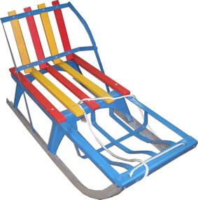 Санки детские металлические СД.2 с алюминиевым полозом