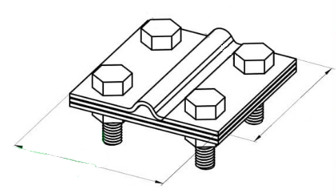 Крепление молниезащиты