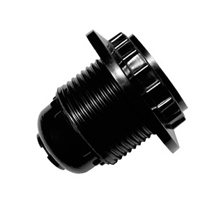 Электропатрон резьбовой с абажурным (прижимным) кольцом