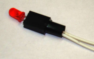 Монтажный узел светодиода и резистора