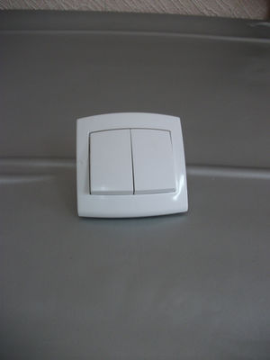 Выключатель скрытой установки духклавишный