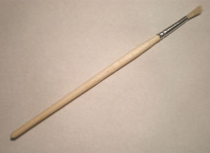 Кисть художественная живописно круглая щетина №3