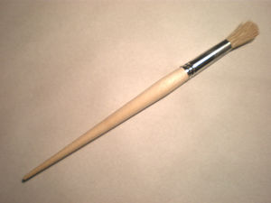 Кисть художественная живописно круглая щетина №10