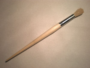 Кисть художественная живописно круглая щетина №16