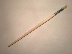 Кисть художественная живописно плоская щетина № 2