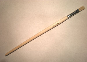 Кисть художественная живописно плоская щетина № 12