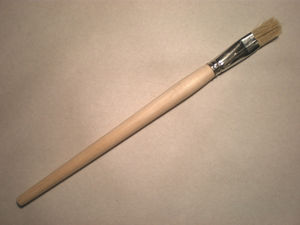 Кисть художественная живописно плоская щетина № 18