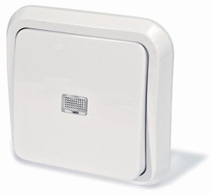 Выключатель скрытой установки с дистанционным управлением, серия Москвичка, цвет белый