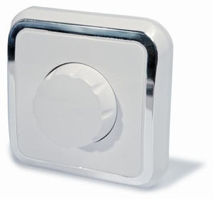 Светорегулятор скрытой установки, серия Москвичка, цвет белый с рамкой под серебро