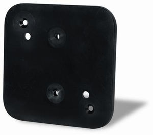 Пластина монтажная под одноместную розетку,серии Москвичка, цвет черный