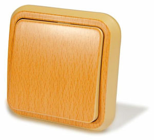 Выключатель-переключатель (коридорный)  скрытой установки серия Россиянка, цвет под бук