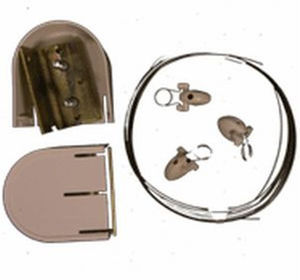 Карниз-струна , длина струны 3,5м, 7м, 10м с пластмассовыми зажимами 60шт.