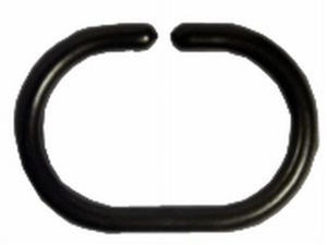 Кольцо овальное для штор 46х30мм, полистирольное, цвет белый и коричневый