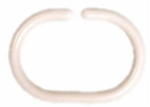 Кольцо овальное для штор 46х30мм, полиэтиленовое, цвет белый 