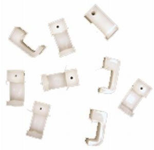 Прижим для провода плоский 11х5мм с гвоздями