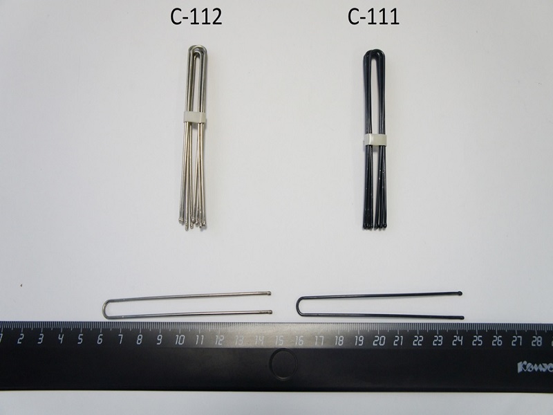 Шпилька для волос II-3-85 ник. покр. С-112