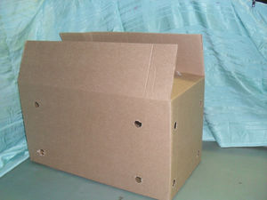 Гофрокоробка под яйцо склеенная  с отверстием