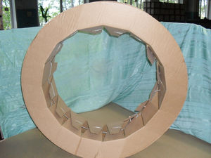 Колесо картонное двухслойное Д-800мм без обечайки