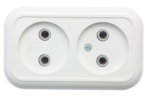 Розетка открытой установки двухместная РА10-382