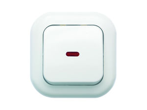 Выключатель скрытой установки одноклавишный с подсветкой С16-068 "З"