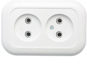 Розетка скрытой установки двухместная РС10-393