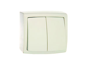 Выключатель открытой установки двухклавишный А56-032