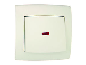 Выключатель скрытой установки одноклавишный с подсветкой С16-180