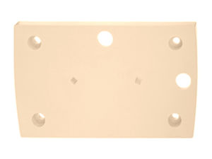 Подкладка крепежная двухмест. ПК2-Е (без шурупов) "слоновая кость"