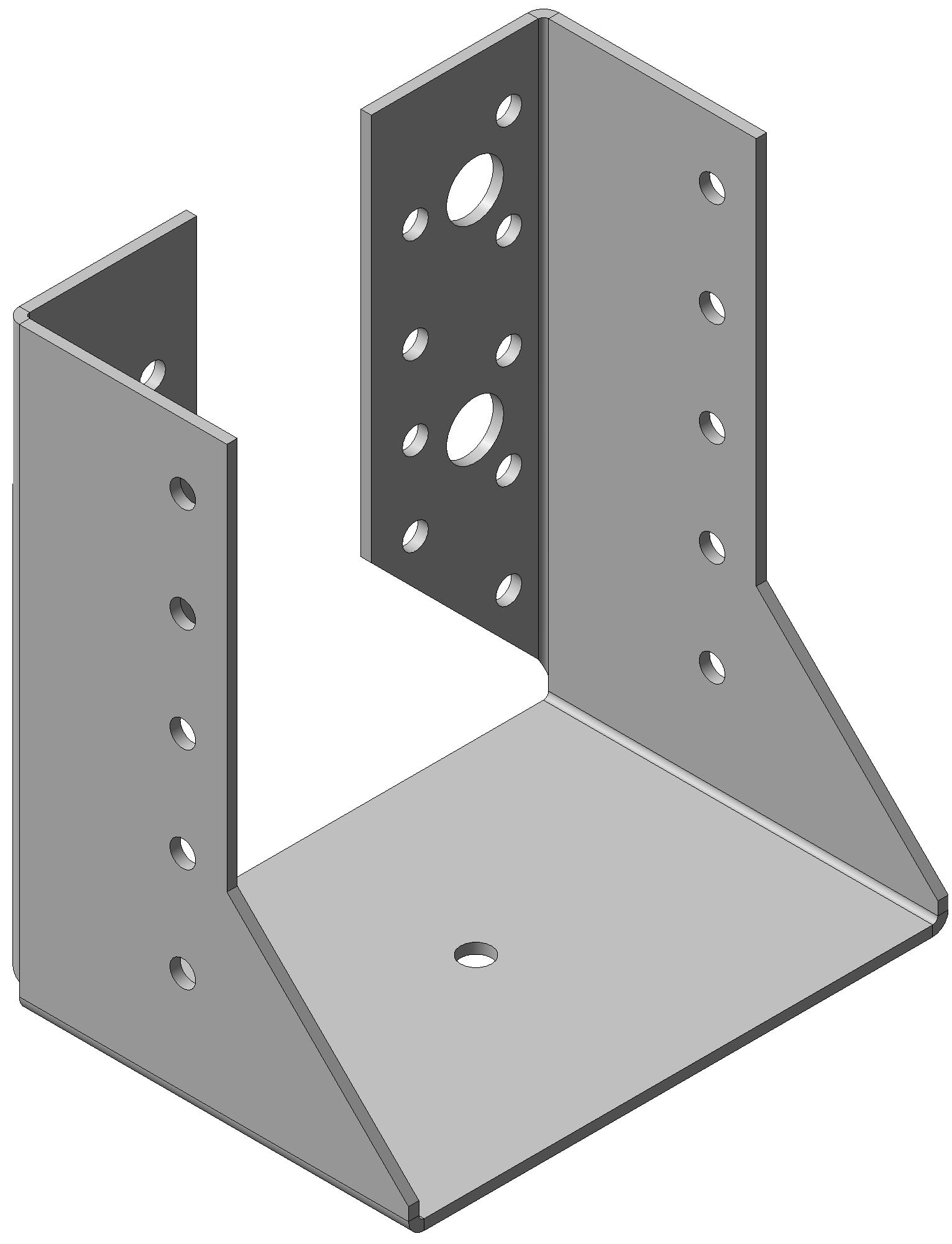 Опора бруса закрытая ОБ 100х115х2
