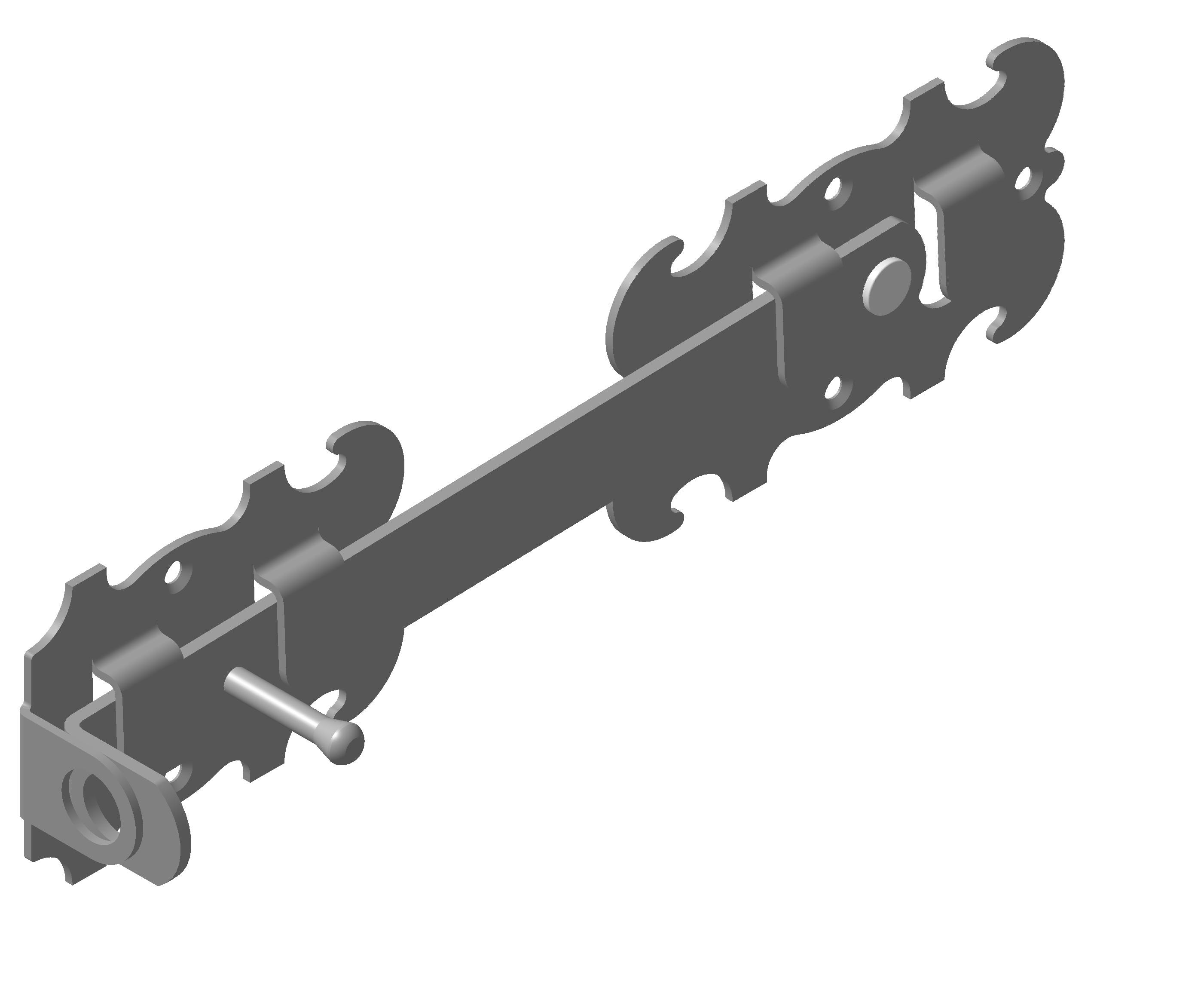 Щеколда ЩБ-250 (кор) 15