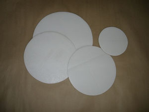 Проложки круглые из беленого гофрокартона трехслойного