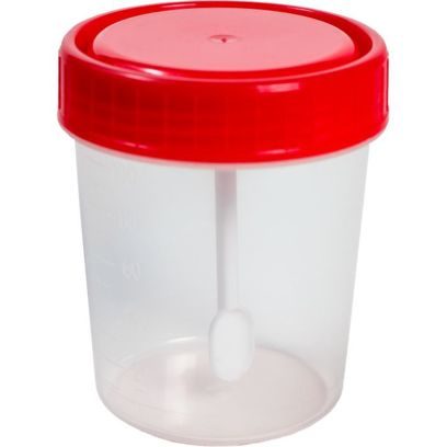 Контейнер для биоматериалов со шпателем 100 мл