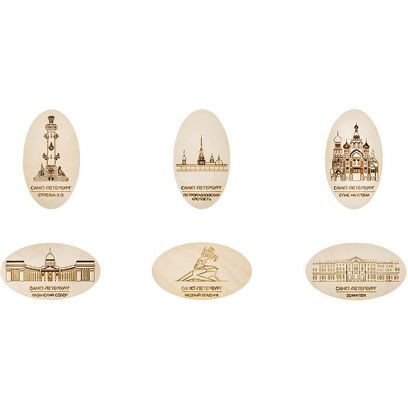 Набор сувениров на магните "Виды Санкт-Петербурга"