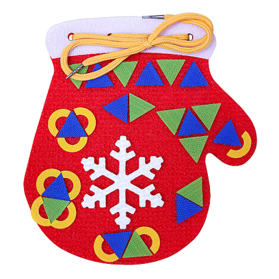 Игра-шнуровка для детей 3+ "Варежки"