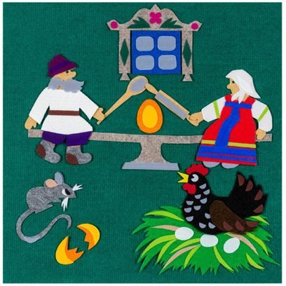 Игра театр-сказка для детей 3+ "Курочка Ряба"