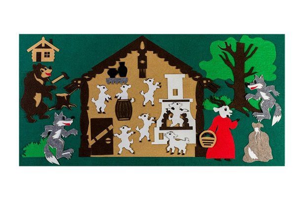 Игра театр-сказка для детей 3+ "Волк и семеро козлят"