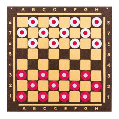 Игра-пособие для детей 3+ "Шашки"