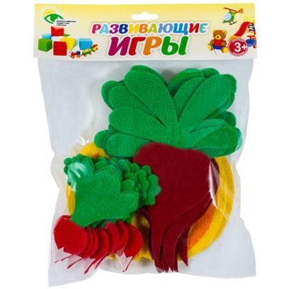 Игра-пособие для детей 3+ "Счетный материал №4 (свекла, редис, тыква)"