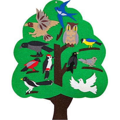 Игра-пособие для детей 3+ "Лесные птицы"