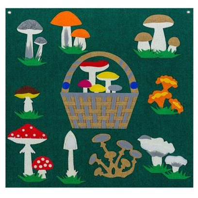 Игра-пособие для детей 3+ "Грибы"