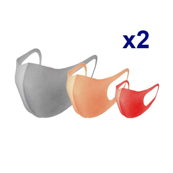 Набор многоразовых масок "Семейный" (6 шт.)